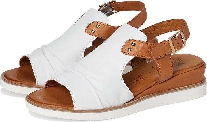 Spring Step Locals Women's Sandals White : EU 39 (US Women's 8.5) M, Leather