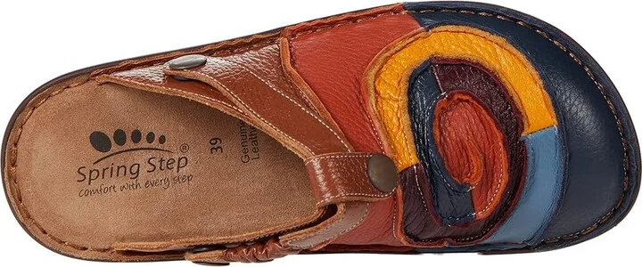 Spring Step Lollipop Women's Clog/Mule Shoes Navy : EU 36 (US Women's 5.5-6) M, Leather - Image 2