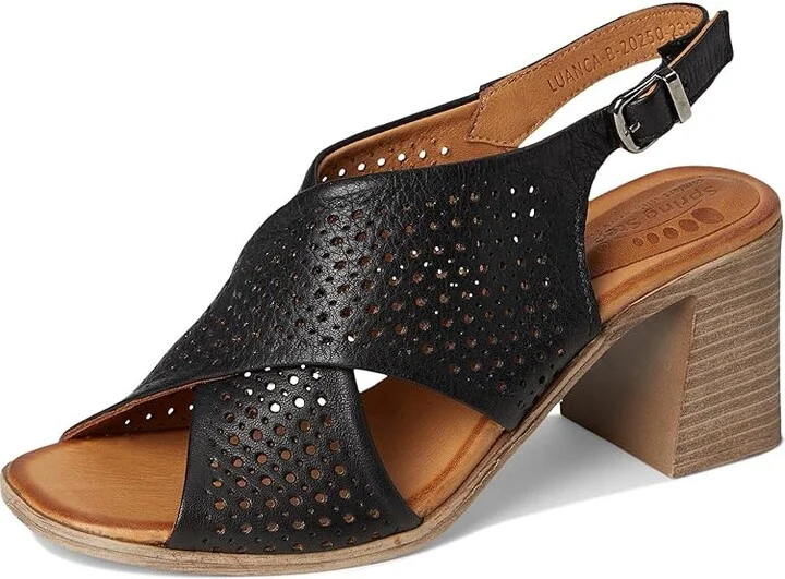 Spring Step Luanca Women's Wedge Shoes Black : EU 37 (US Women's 6.5-7) M, Leather - Image 5