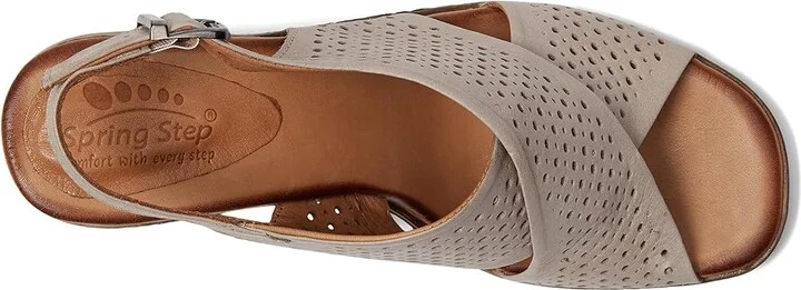 Spring Step Luanca Women's Wedge Shoes Stone : EU 40 (US Women's 9) M, Leather - Image 2