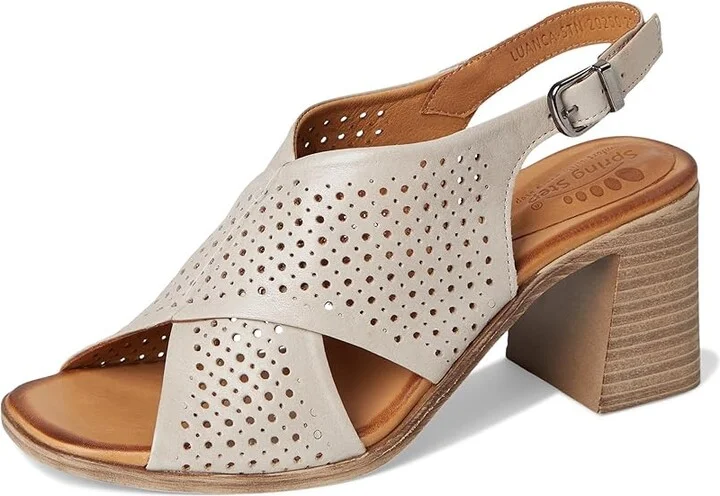 Spring Step Luanca Women's Wedge Shoes Stone : EU 40 (US Women's 9) M, Leather - Image 5