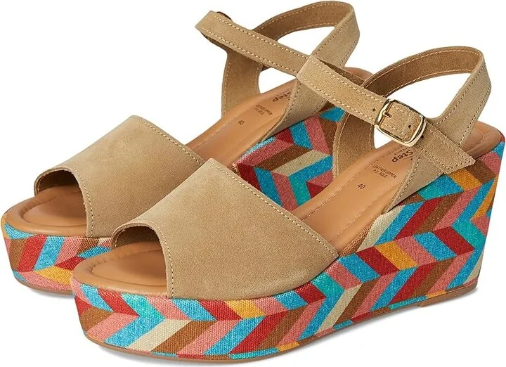Spring Step Maliq Women's Sandals Beige Suede : EU 38 (US Women's 7.5-8) M