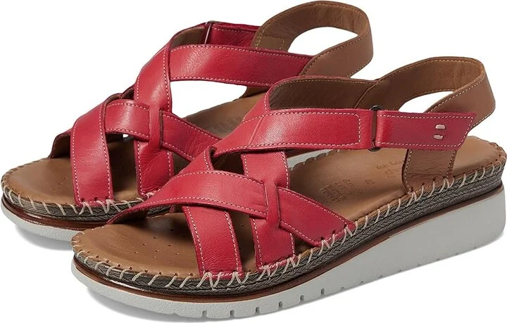 Spring Step Migula Women's Sandals Red : EU 37 (US Women's 6.5-7) M, Leather