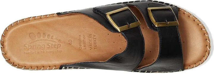 Spring Step Minisia Women's Sandals Black : EU 36 (US Women's 5.5-6) M, Leather/Rubber - Image 2