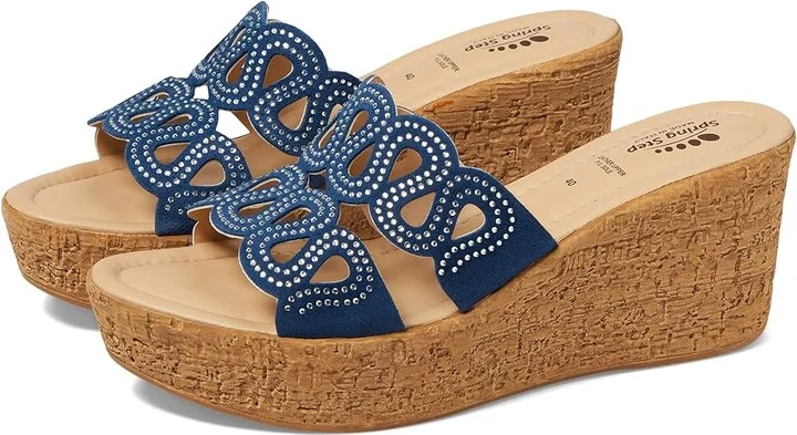 Spring Step Mssteamy Women's Shoes Navy Suede : EU 39 (US Women's 8.5) M