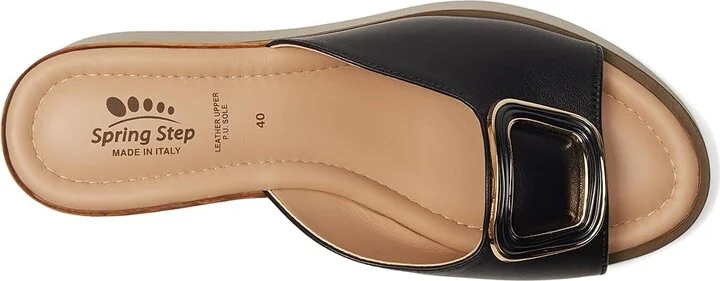 Spring Step Newwell Women's Sandals Black : EU 37 (US Women's 6.5-7) M, Leather - Image 2
