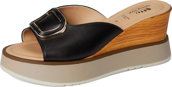 Spring Step Newwell Women's Sandals Black : EU 37 (US Women's 6.5-7) M, Leather - Image 5