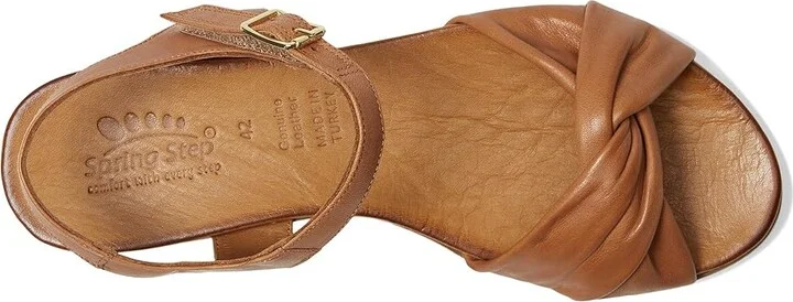 Spring Step Nihira Women's Sandals Tan : EU 38 (US Women's 7.5-8) M, Leather - Image 2
