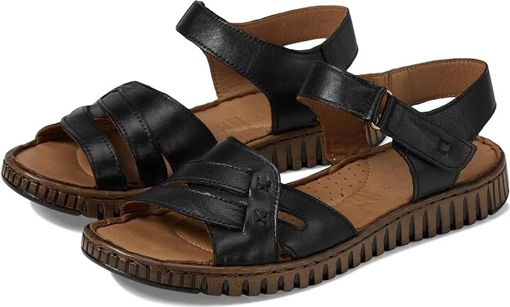 Spring Step Nochella Women's Sandals Black : EU 37 (US Women's 6.5-7) M, Leather