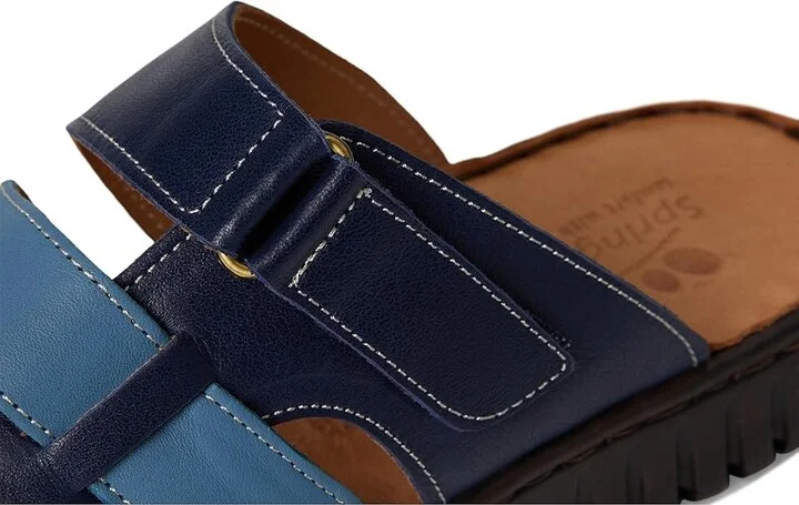 Spring Step Olly Women's Sandals Denim : EU 38 (US Women's 7.5-8) M, Leather - Image 7
