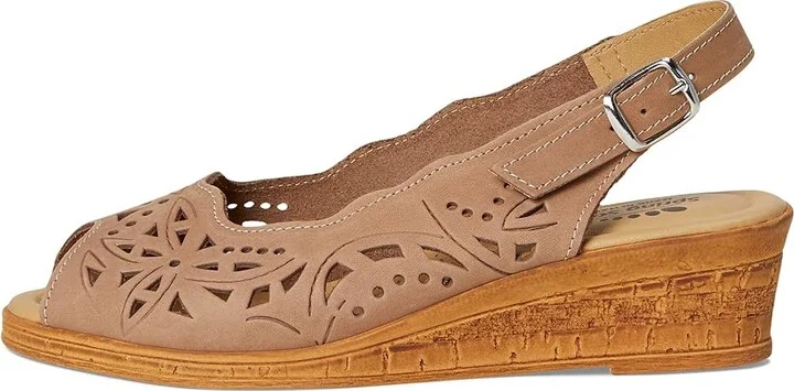 Spring Step Orella Women's Wedge Shoes Beige Nubuck : EU 35 (US Women's 5) M, Suede - Image 7