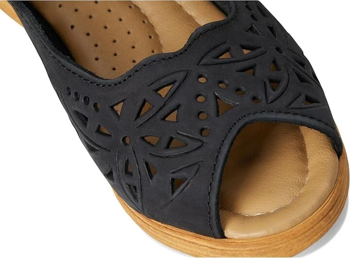 Spring Step Orella Women's Wedge Shoes Black Nubuck : EU 35 (US Women's 5) M, Suede - Image 8