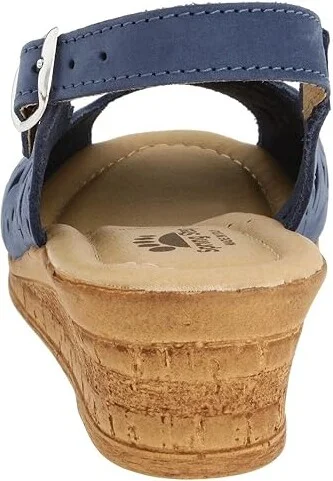 Spring Step Orella Women's Wedge Shoes Blue Nubuck : EU 42 (US Women's 10.5-11) M, Suede - Image 5