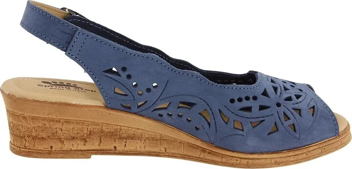 Spring Step Orella Women's Wedge Shoes Blue Nubuck : EU 42 (US Women's 10.5-11) M, Suede - Image 8