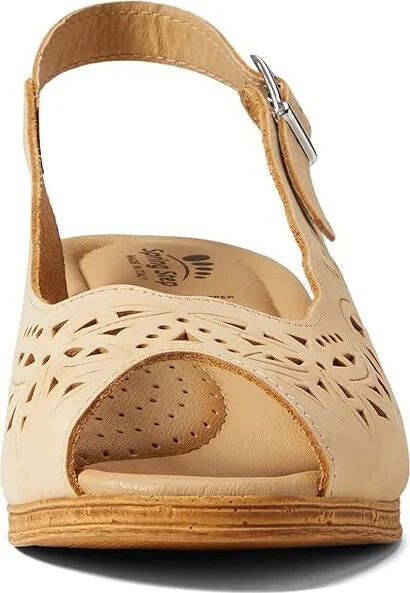 Spring Step Orella Women's Wedge Shoes Light Yellow Nubuck : EU 35 (US Women's 5) M, Suede - Image 2