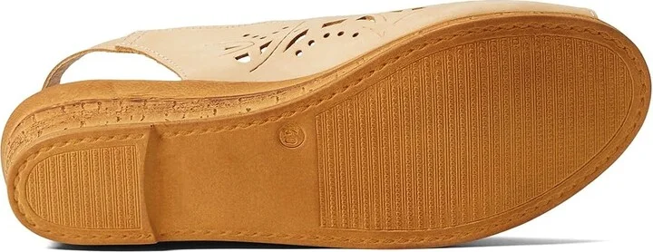 Spring Step Orella Women's Wedge Shoes Light Yellow Nubuck : EU 35 (US Women's 5) M, Suede - Image 3