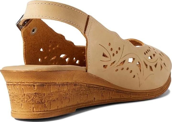Spring Step Orella Women's Wedge Shoes Light Yellow Nubuck : EU 35 (US Women's 5) M, Suede - Image 4