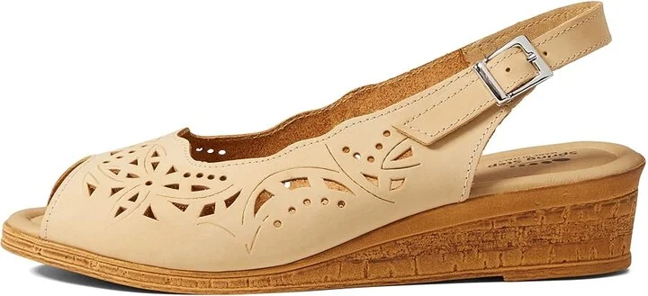 Spring Step Orella Women's Wedge Shoes Light Yellow Nubuck : EU 35 (US Women's 5) M, Suede - Image 5