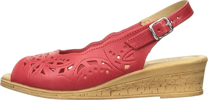 Spring Step Orella Women's Wedge Shoes Red : EU 35 (US Women's 5) M, Leather - Image 7