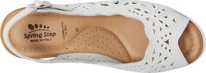Spring Step Orella Women's Wedge Shoes White Leather : EU 35 (US Women's 5) M - Image 3
