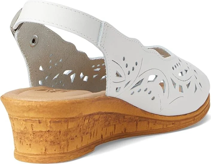 Spring Step Orella Women's Wedge Shoes White Leather : EU 35 (US Women's 5) M - Image 5