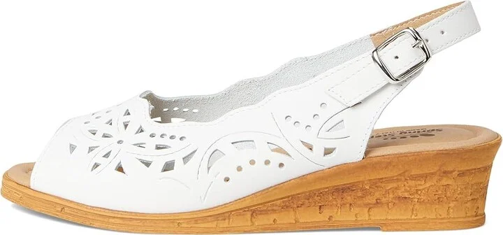 Spring Step Orella Women's Wedge Shoes White Leather : EU 35 (US Women's 5) M - Image 7