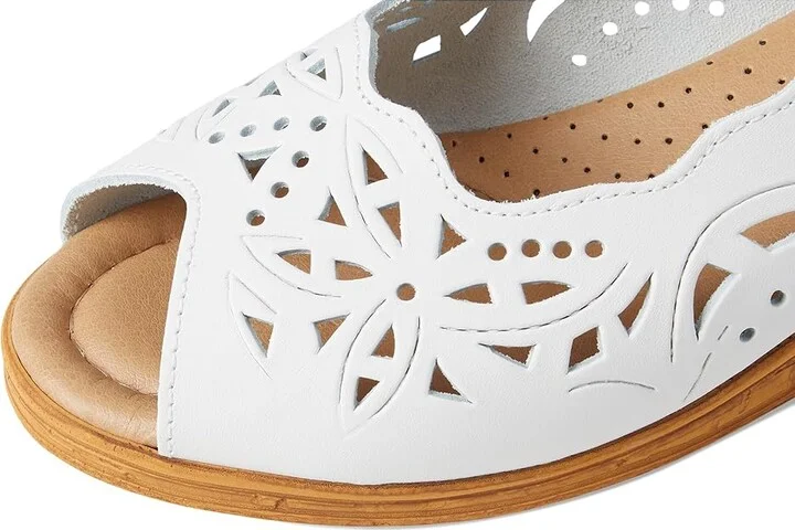 Spring Step Orella Women's Wedge Shoes White Leather : EU 35 (US Women's 5) M - Image 8