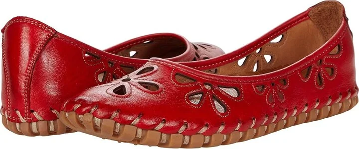 Spring Step Rayely Women's Shoes Red Leather : EU 36 (US Women's 5.5-6) M