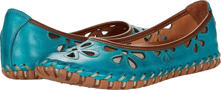 Spring Step Rayely Women's Shoes Turquoise Leather : EU 36 (US Women's 5.5-6) M
