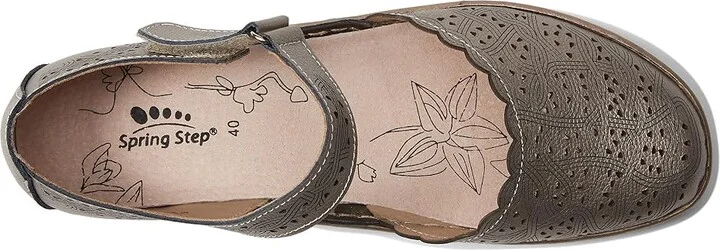 Spring Step Sabriye Women's Shoes Pewter Leather : EU 36 (US Women's 5.5-6) M - Image 2