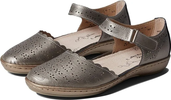 Spring Step Sabriye Women's Shoes Pewter Leather : EU 36 (US Women's 5.5-6) M