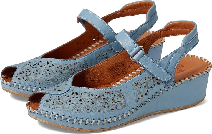 Spring Step Santonio Women's Sandals Blue : EU 39 (US Women's 8.5) M, Leather