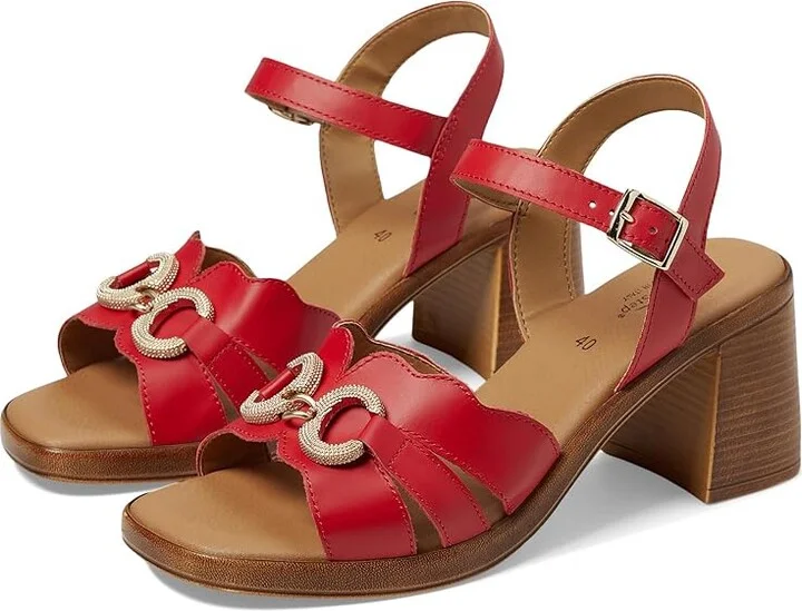 Spring Step Sardinia Women's Sandals Red : EU 36 (US Women's 5.5-6) M, Leather