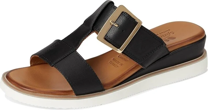 Spring Step Seaport Women's Sandals Black : EU 39 (US Women's 8.5) M, Leather/Rubber - Image 5