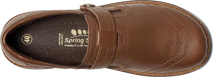 Spring Step Smolqua Women's Shoes Brown Leather : EU 42 (US Women's 10.5-11) M - Image 2