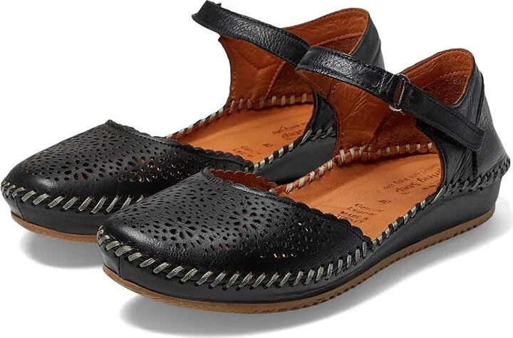Spring Step Wallania Women's Shoes Black : EU 38 (US Women's 7.5-8) M, Leather