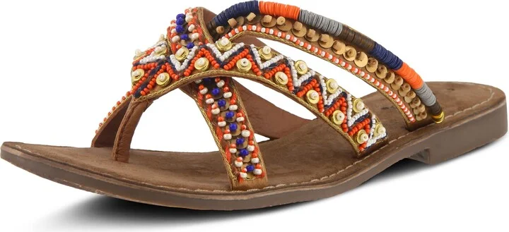 Spring Step Womens Triage Tan Multi 41 (US Women's 9.5-10) M