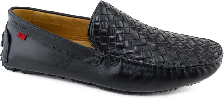 Spring Street Woven Leather Driving Loafer
