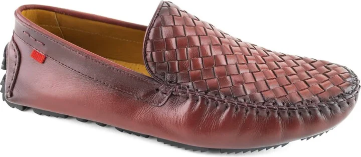 Spring Street Woven Leather Driving Loafer