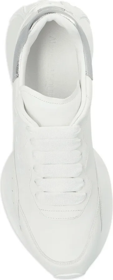 Sprint Runner metallic-panel leather sneakers - Image 3