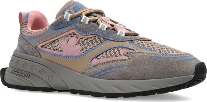 Sprinter suede-leather mesh sneakers - Image 2