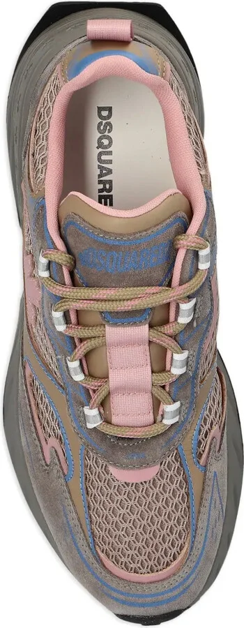 Sprinter suede-leather mesh sneakers - Image 3