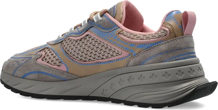 Sprinter suede-leather mesh sneakers - Image 4