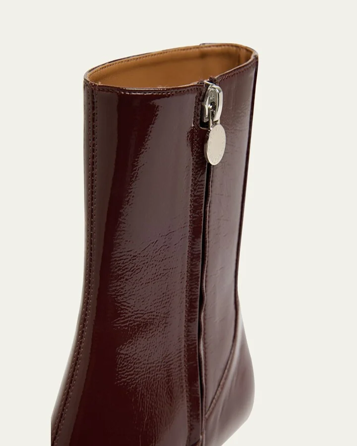 Spur Vegan Leather Ankle Booties - Image 5