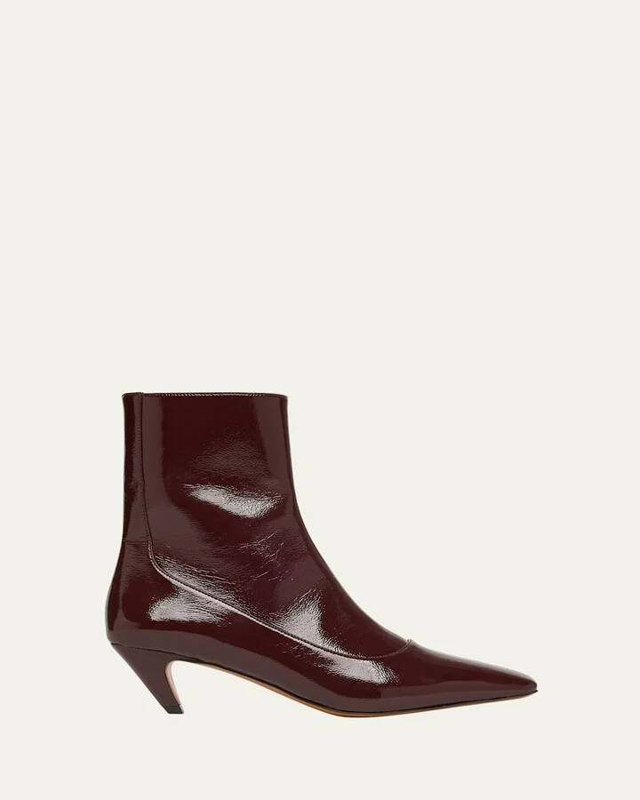 Spur Vegan Leather Ankle Booties