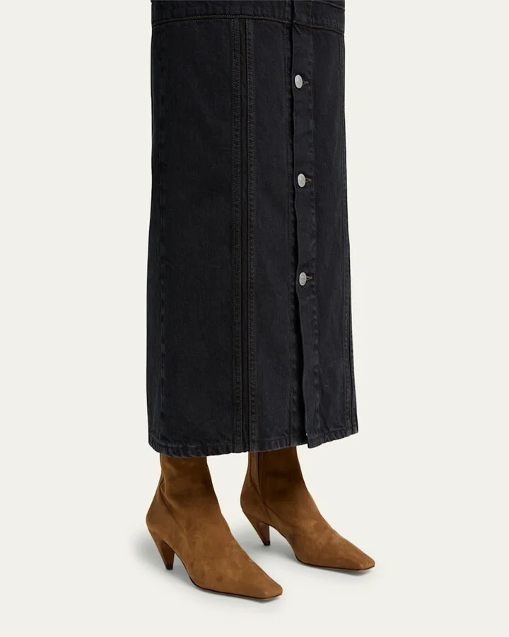 Spur Vegan Suede Ankle Booties - Image 7