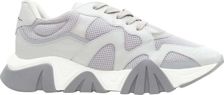 Squalo leather mesh sneakers