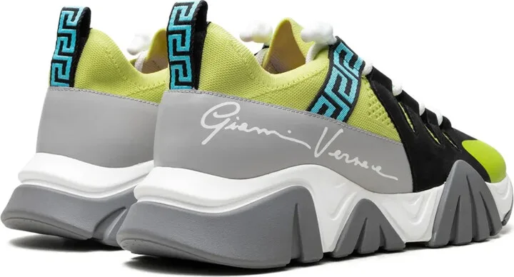 Squalo "Neon Green/Black/Aqua" sneakers - Image 3