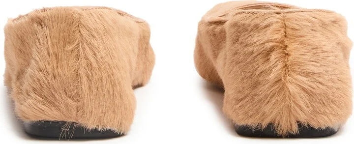 Square ballet flat in pony - Image 4