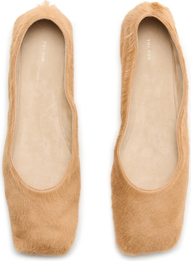 Square ballet flat in pony - Image 5